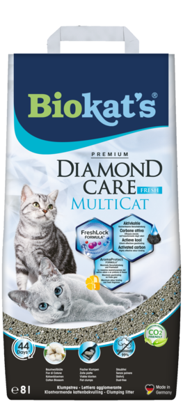 7593-7443a380 BIOKAT'S DIAMOND CARE MULTICAT FRESH 8l