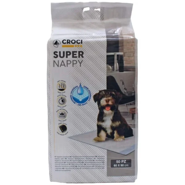 Traversine_per_cani_60x90_Super_Nappy_60.90_50 Tappetini igenici Super Nappy 60x90 (pezzi 50)